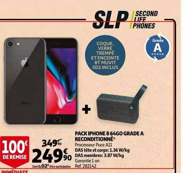 pack iphone 8 64go grade a reconditionné