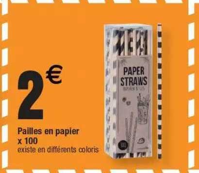 Pailles En Papier X100