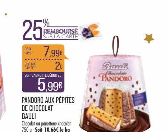 Pandoro Aux Pépites De Chocolat Baulo