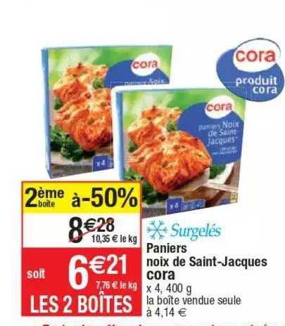 Paniers Noix De Saint-jacques Cora
