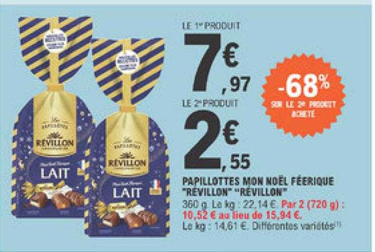 Papillottes Mon Noël Féerique "révillon"