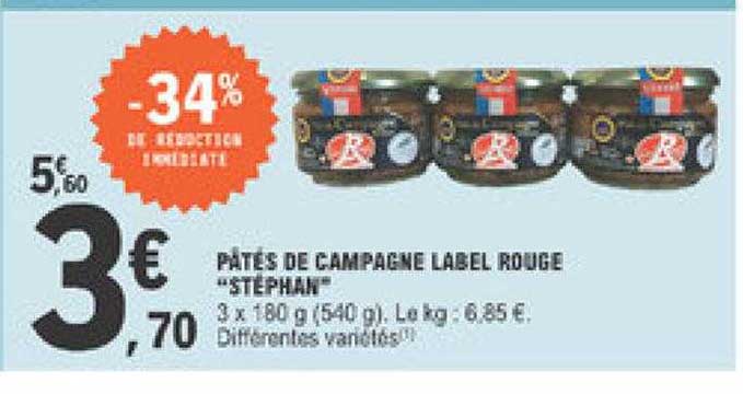 Pâtés Au Campagne Label Rouge "stéphan"