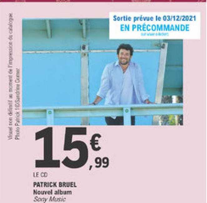 patrick bruel nouvel album