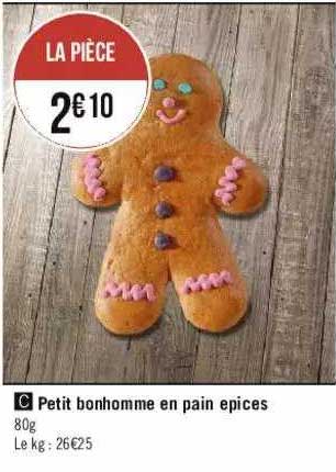 petit bonhomme en pain épices