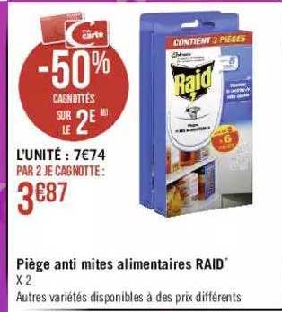 piège anti mites alimentaires raid