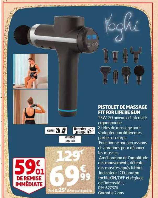 pistolet de massage fit for life be gun