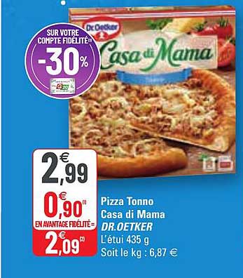 pizza tonno casa di mama dr. oetker