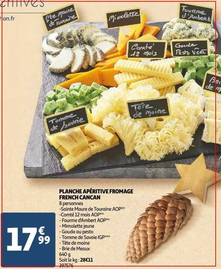 Planche Apéritive Fromage French Cancan