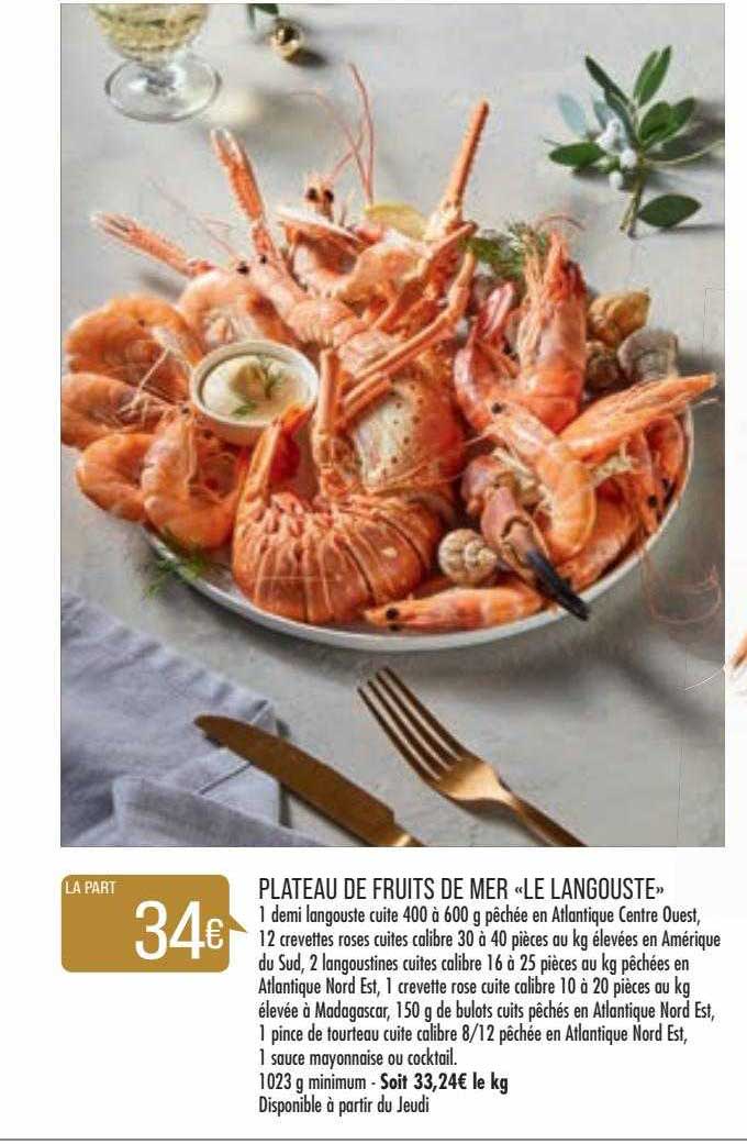 plateau de fruits de mer "le langouste"