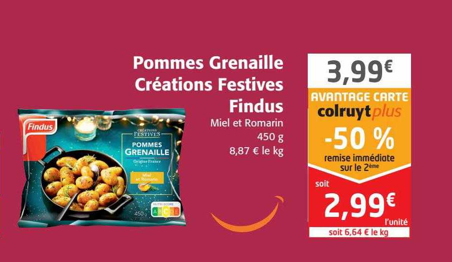 pommes grenaille créations festives findus