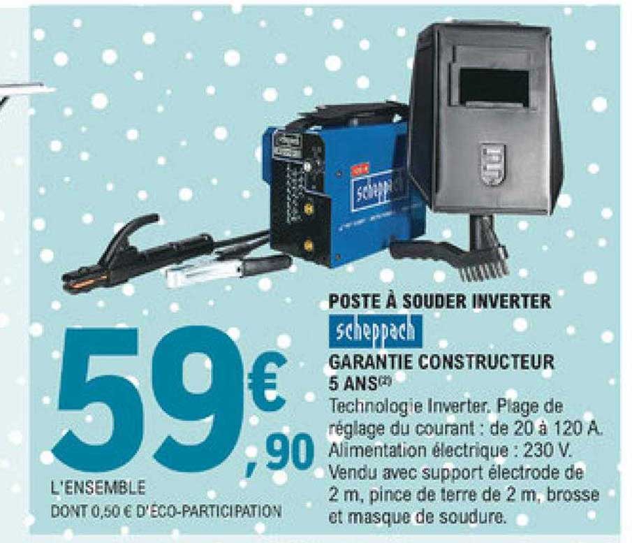 poste à souder inverter scheppach