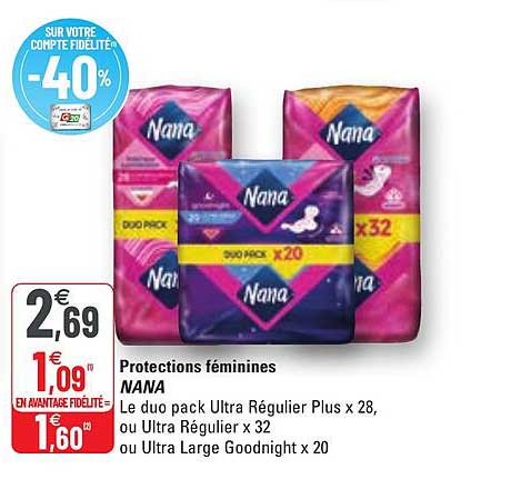 Protections Féminines Nana