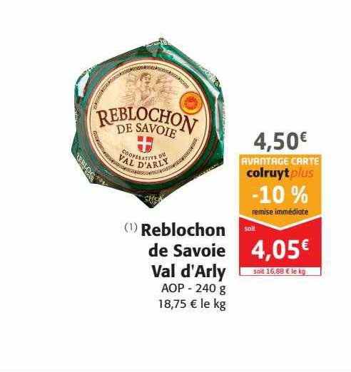 reblochon de savoie val d'arly