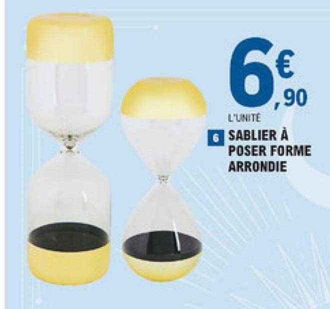 sablier à poser forme arrondie