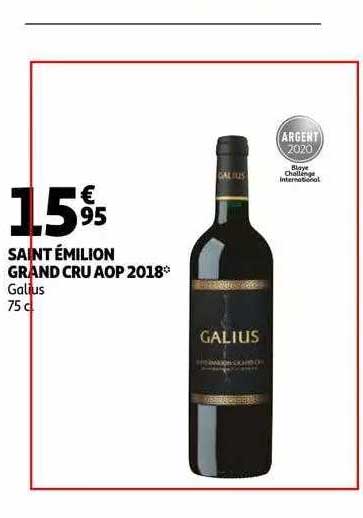 saint émilion grand cru aop 2018