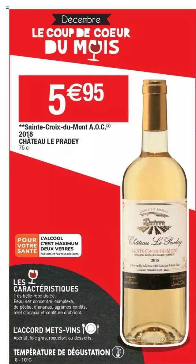 sainte-croix-du-mont a.o.c. 2018 château le prady