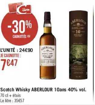 scotch whisky aberlour 10 ans 40% vol.