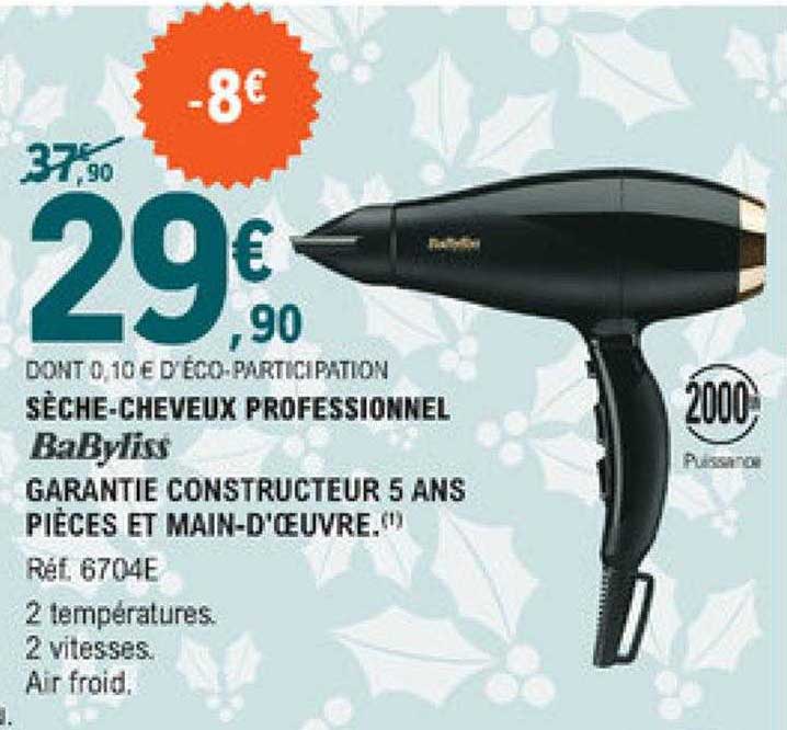 sèche-cheveux professionnel babyliss
