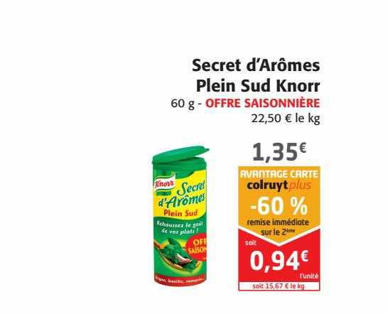 Secret D'arôme Plein Sud Knorr