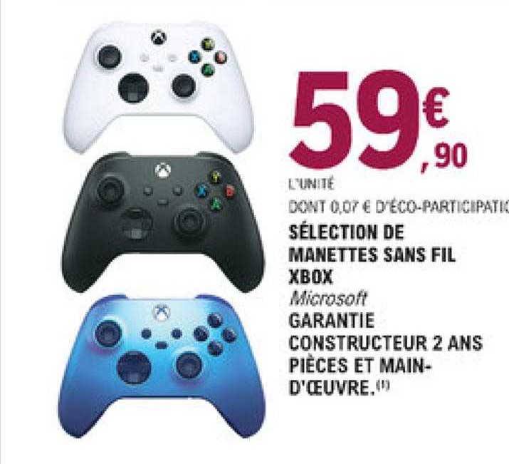 sélection de manettes sans fil xbox