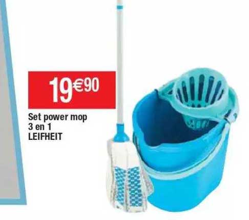 set power mop 3 en 1 leifheit