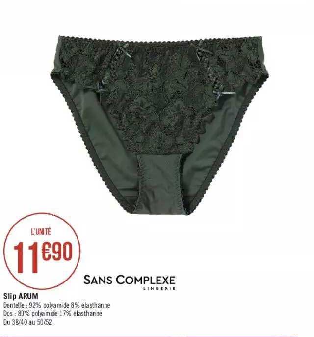 slip arum sans complexe