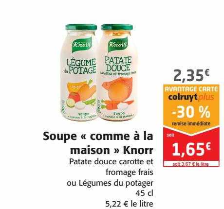 Soupe «comme à La Maison» Knorr