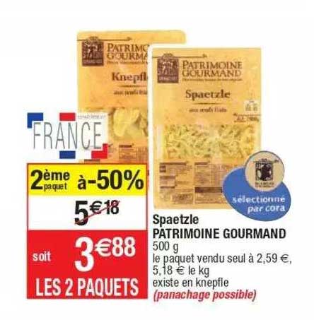 Spaetzle Patrimoine Gourmand