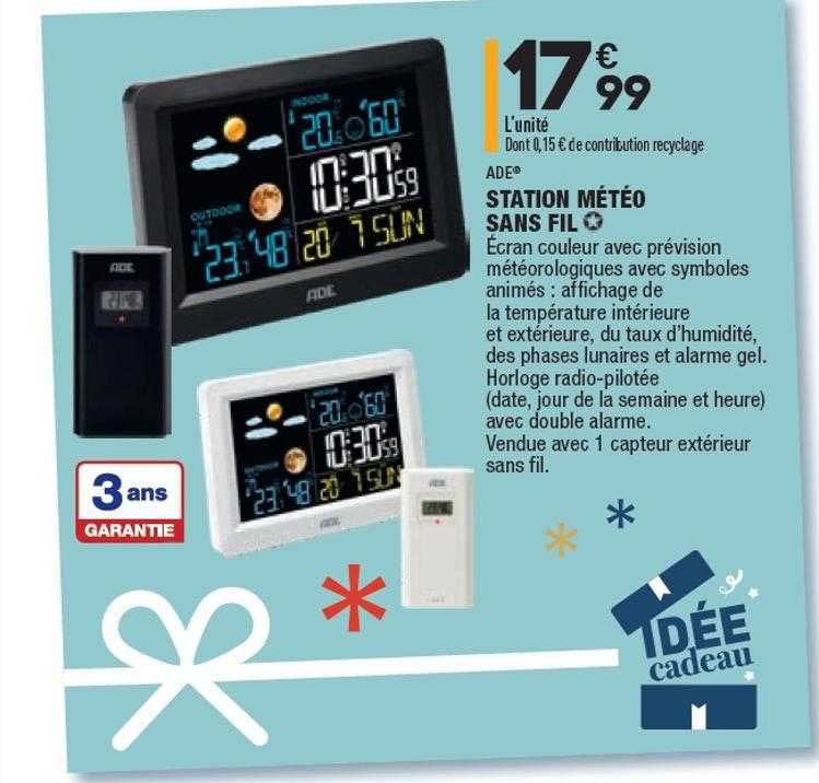 station météo sans fil ade