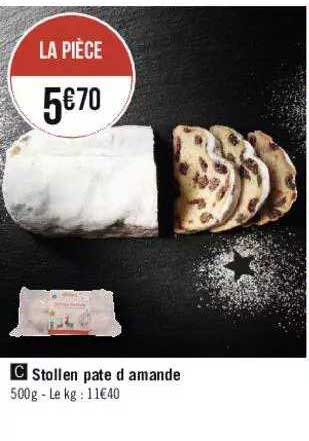 stollen pate d'amande