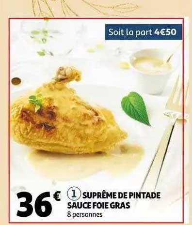 Suprême De Pintade Sauce Foie Gras