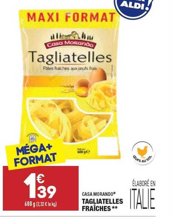 tagliatelles fraîches casa morando