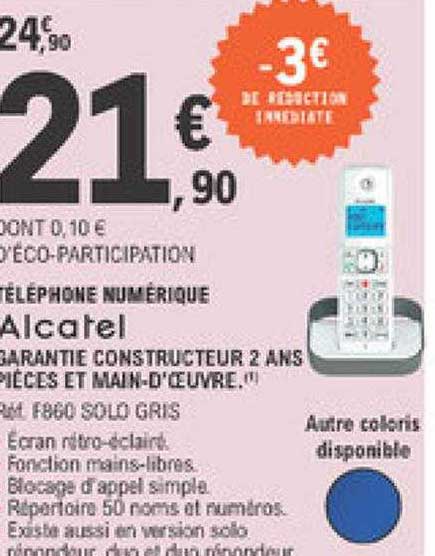 Téléphone Numérique Alcatel