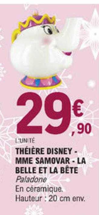 théière disney - mme samovar - la belle et la bête