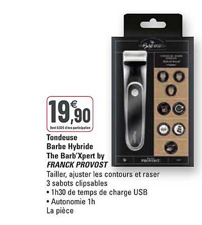 tondeuse barbe hybride the barb'xpert by franck provost