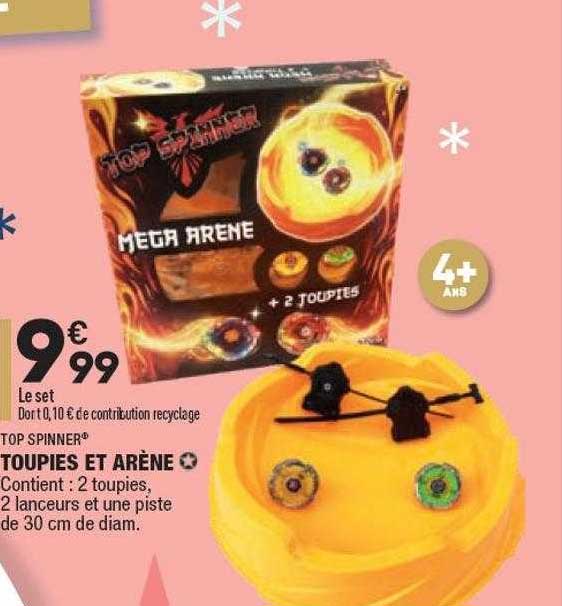 toupies et arène top spinner