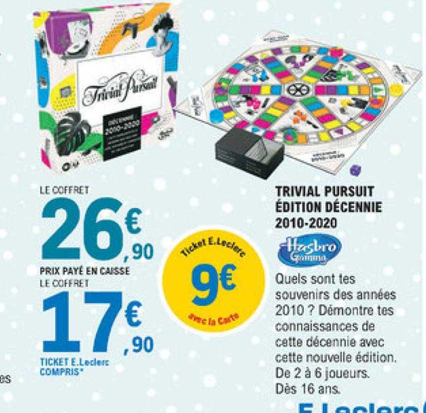 Trivial Pursuit édition Décennie 2010-2020