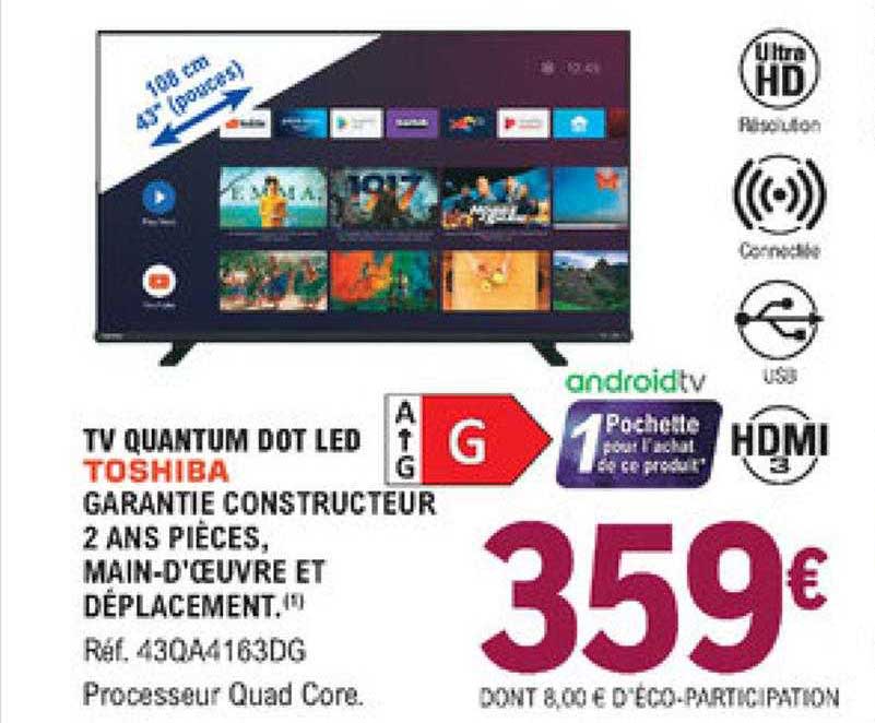 tv quantum dot led toshiba