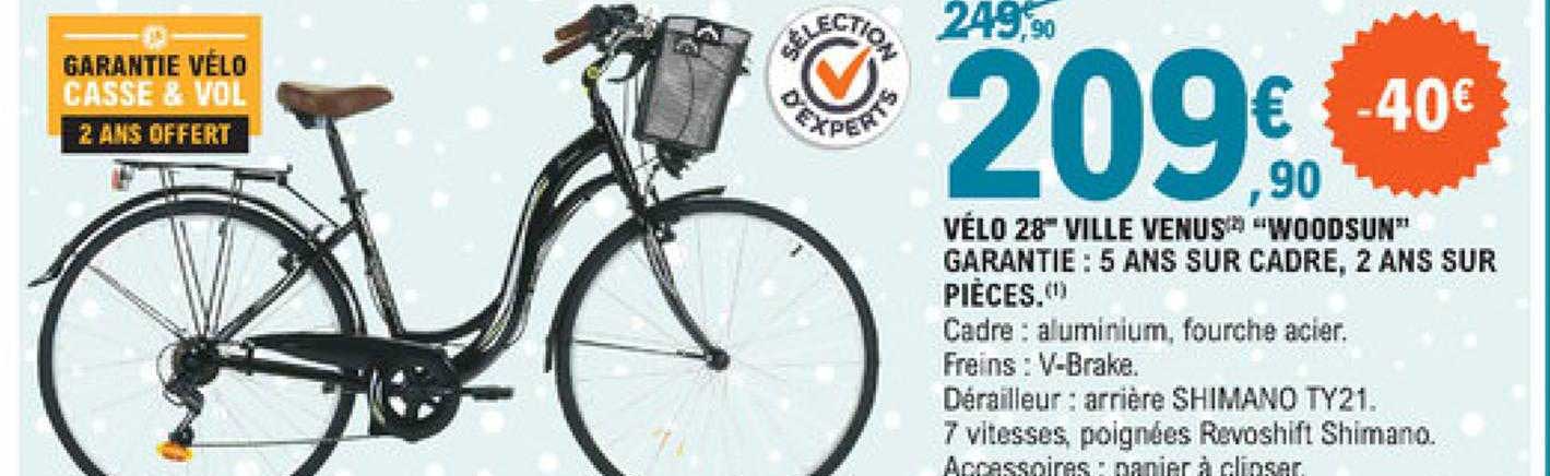 vélo 28" ville venus "woodsun"