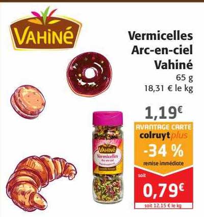 vermicelles arc-en-ciel vahiné