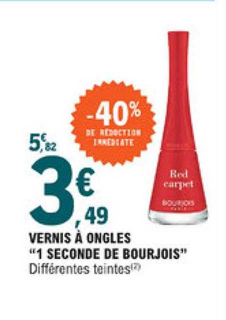vernis à ongles "1 seconde de boujois"