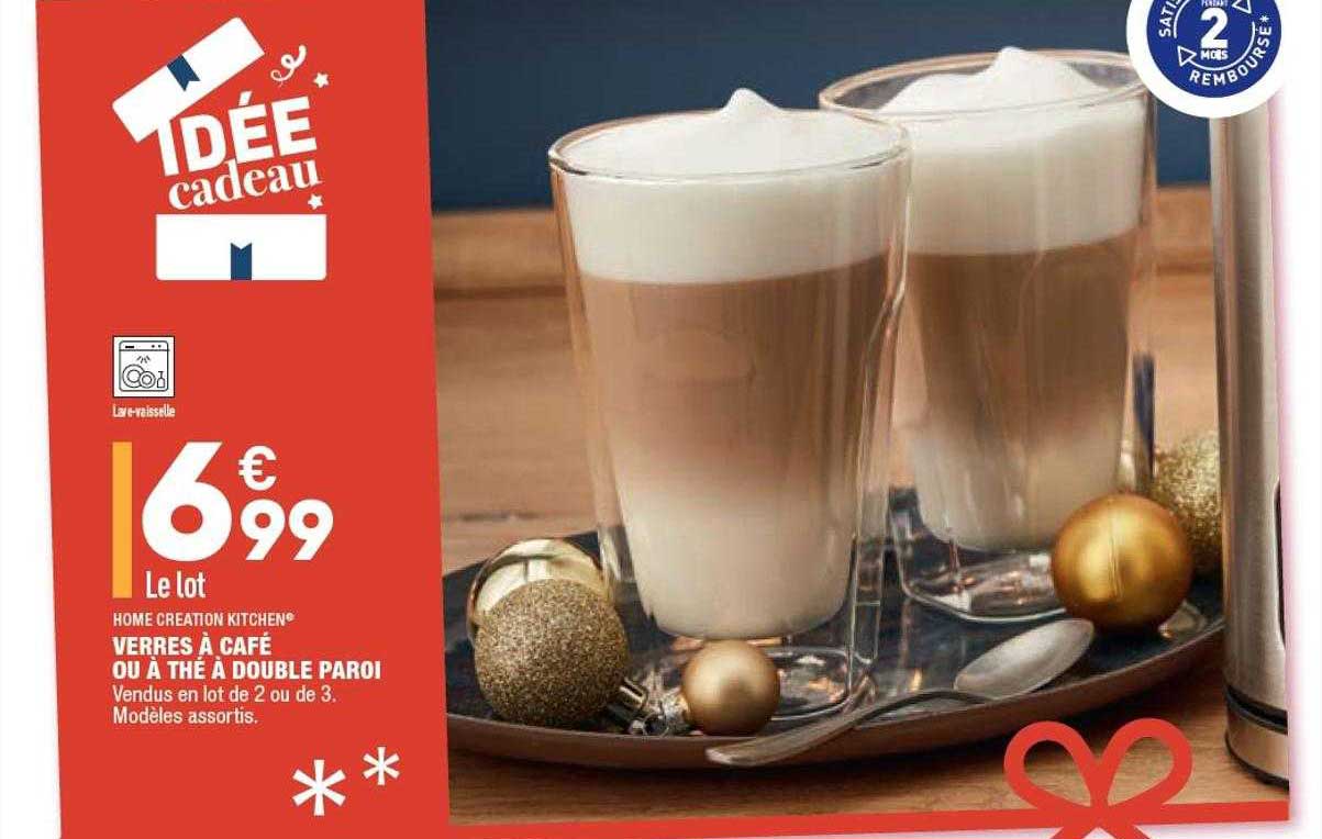 Verres à Café Ou à Thé à Double Paroi Home Creation Kitchen