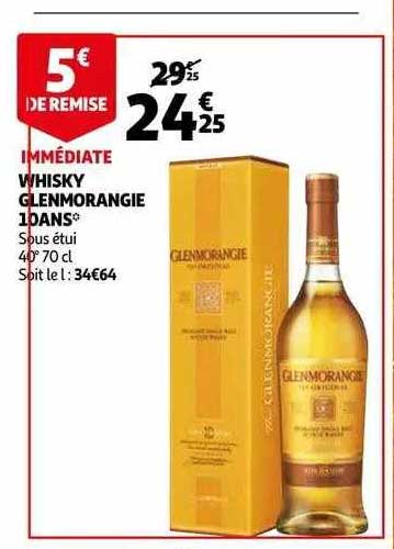 whisky glenmorangie 10 ans