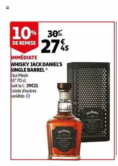 whisky jack daniel's single barrel