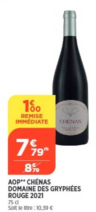 aop chénas domaine des gryphées rouge 2021