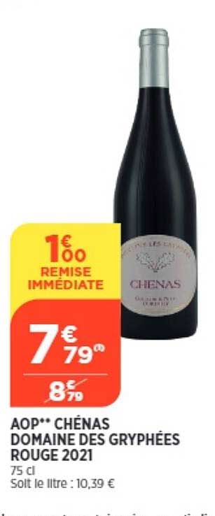 aop chénas domaine des gryphées rouge 2021