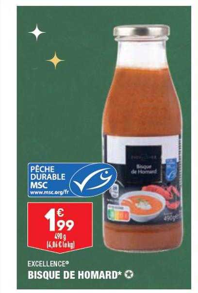 bisque de homard excellence