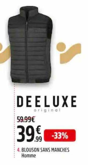 blouson sans manches homme deeluxe original