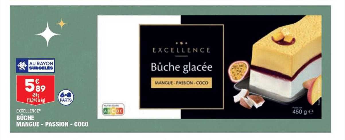 Bûche Mangue - Passion - Coco