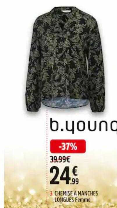 chemise à manches longues femme b.young